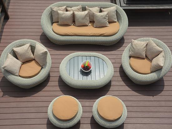 conjunto de sofás de ratán muebles de exterior